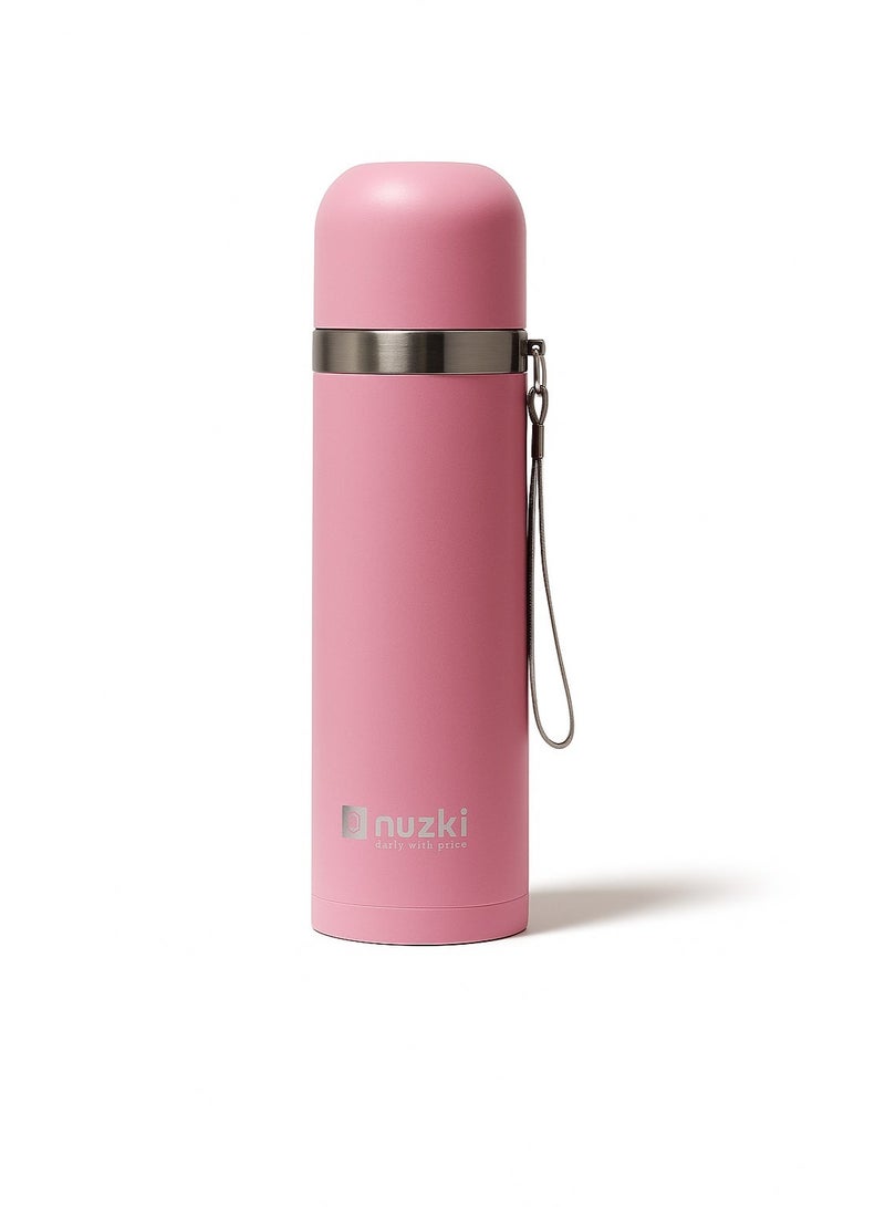 nuzki STEEL – Water bottle(500ml )Steel Vacuum Insulated Flask, Leak-proof, BPA-free Double Walled Thermal Mug for Coffee for Hot or Cold Drink - Image 2