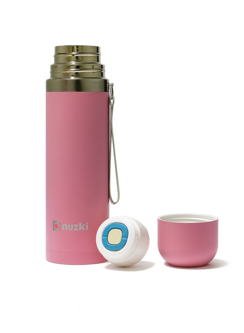 nuzki STEEL – Water bottle(500ml )Steel Vacuum Insulated Flask, Leak-proof, BPA-free Double Walled Thermal Mug for Coffee for Hot or Cold Drink - Image 3
