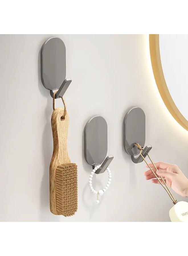 2pcs Heavy Duty Stainless Steel Wall Mounted Hooks No Drill Adhesive Installation - Image 4