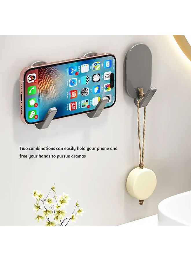 2pcs Heavy Duty Stainless Steel Wall Mounted Hooks No Drill Adhesive Installation - Image 3