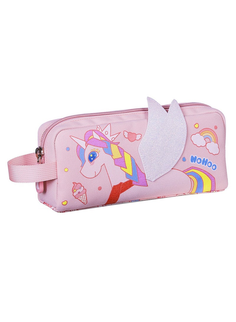 Nohoo Kids Pencil Case / Colour Bag Unicorn - Pink - Image 1