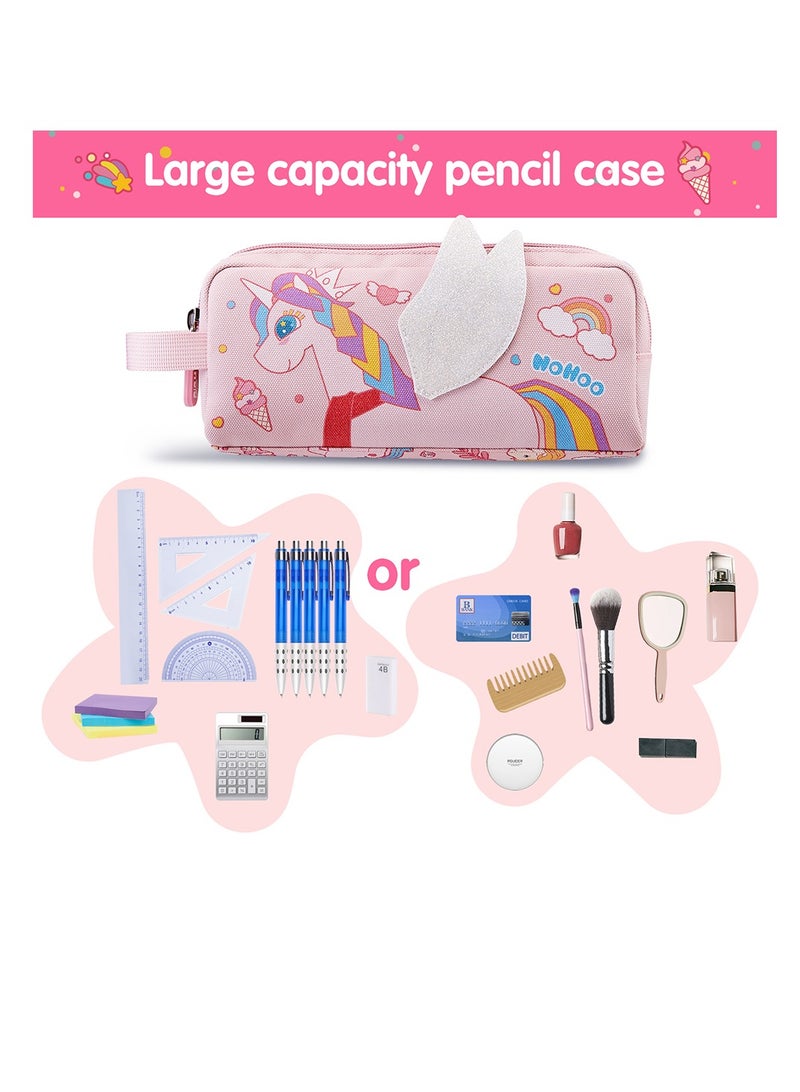 Nohoo Kids Pencil Case / Colour Bag Unicorn - Pink - Image 2