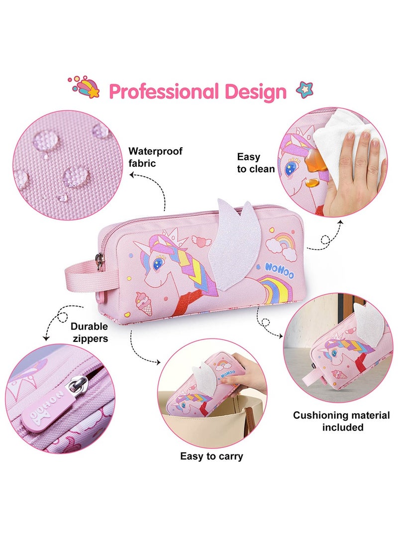 Nohoo Kids Pencil Case / Colour Bag Unicorn - Pink - Image 3