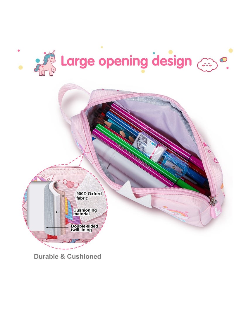 Nohoo Kids Pencil Case / Colour Bag Unicorn - Pink - Image 4