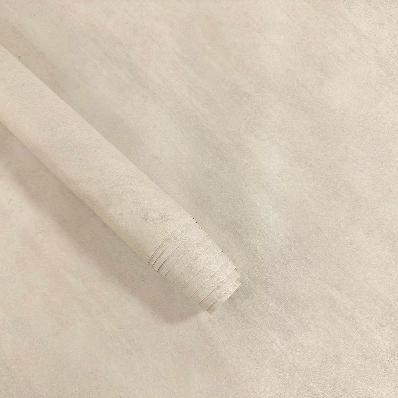 Bumoo Beige Peel and Stick Wallpaper 16" x 590" Cream and Greige Concrete Contact Paper PVC self-Adhesive Waterproof Matte limewash Vinyl Removable Living Room Kitchen Bathroom Dorm Gym - Image 2