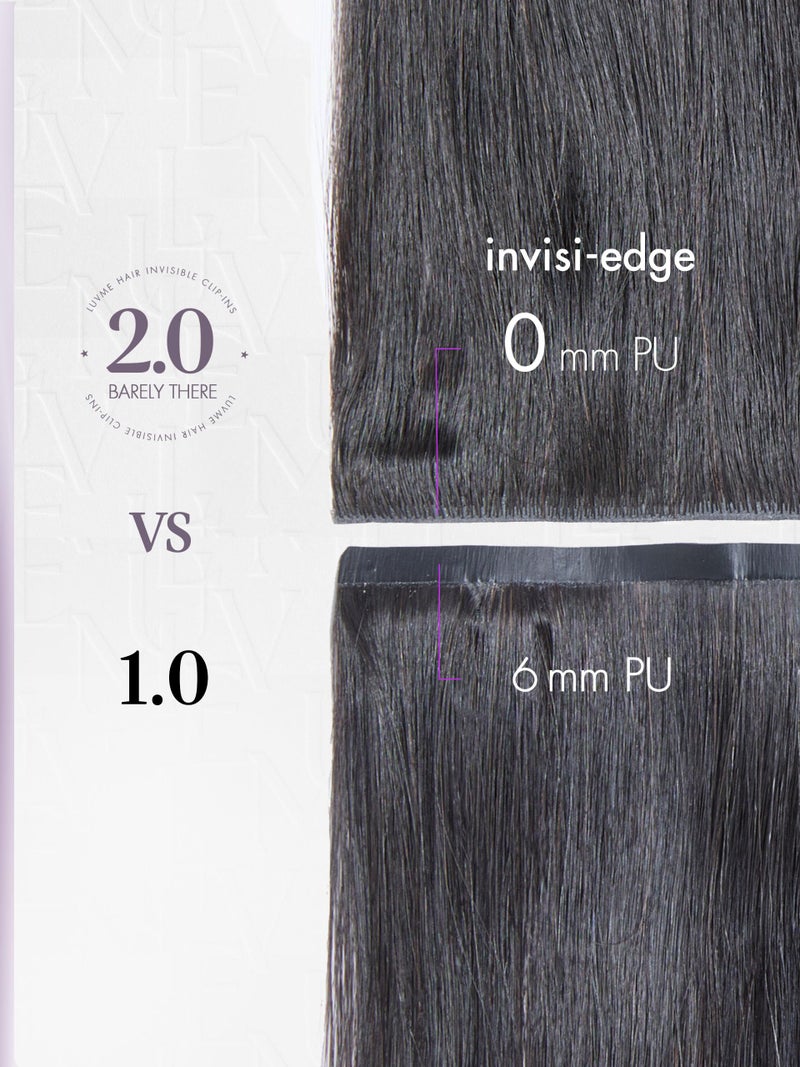 LUVME Invisible Silky Straight Clip in Hair Extensions Real Human Hair for Women, 16 Inch 110g 6Pcs, Remy Hair Clip Ins, Invisible Clip Ins for Daily Wear & Special Occasions - Image 5