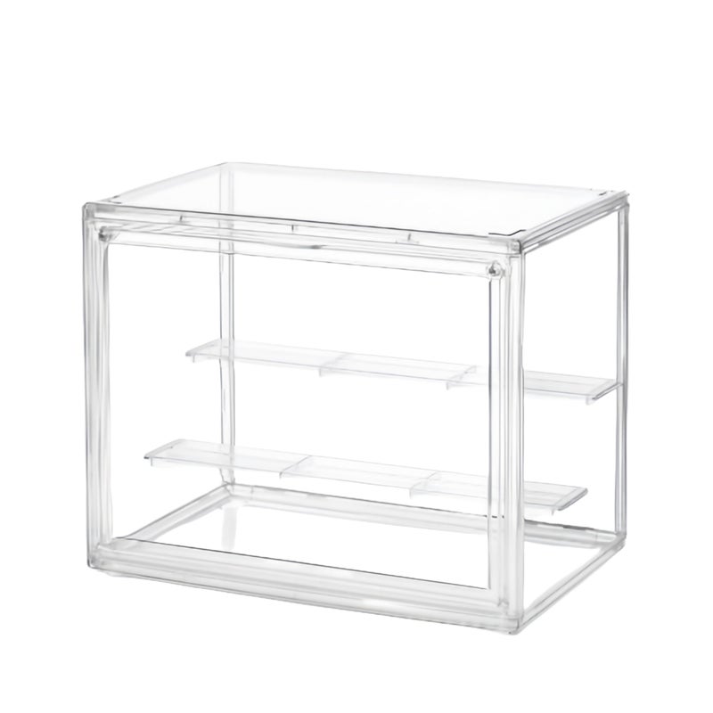 BFTDjanus Pop Figure Display Case - Vinyl Figures Display Case with Magnetic Door, Stackable Dustproof Showcase for POP! Bobblehead, Designer Art Toys - Adjustable Shelves (M 10.6''x7.6''x8.8'') - Image 1