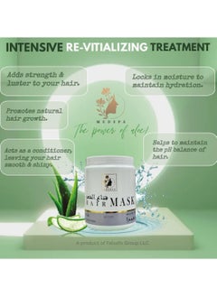 MEDSPACLINIC AloeVera Hair Mask, Intensive Re-vitalizing Treatment with Hyderation, Moisturization and Repair for All Hair Types 1kg. 35oz  - Image 3