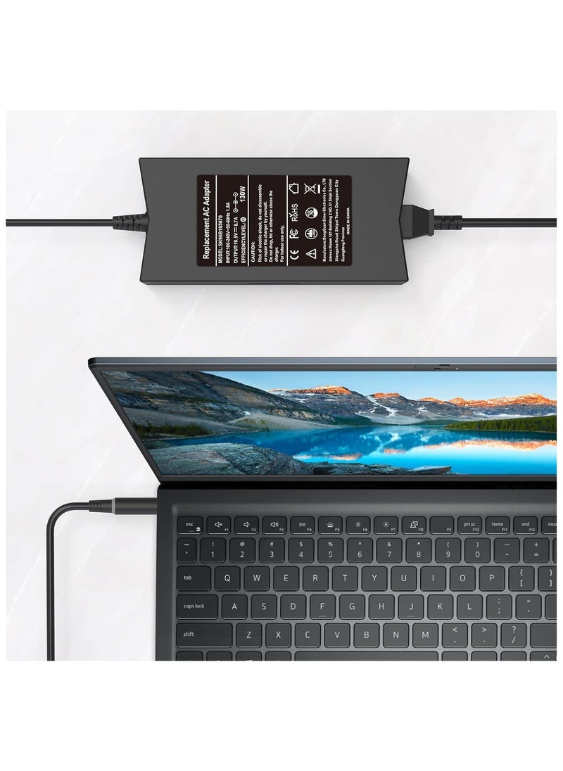 Max Power - 130W 19.5V 6.7A 7.4mm Tip AC Adapter Laptop Charger for Dell Inspiron 15 7559 N7110 N5110 Precision M20 M60 M70 M90 M2400,Dell XPS 15 L502X 17 L702X,PA-4E DA130PE1-00 JU012 CM161 Power Supply Cord - Image 1