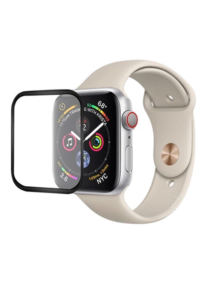 Tempered Glass Screen Protector For Apple Watch Series 4 40millimeter Black/Clear - Image 1