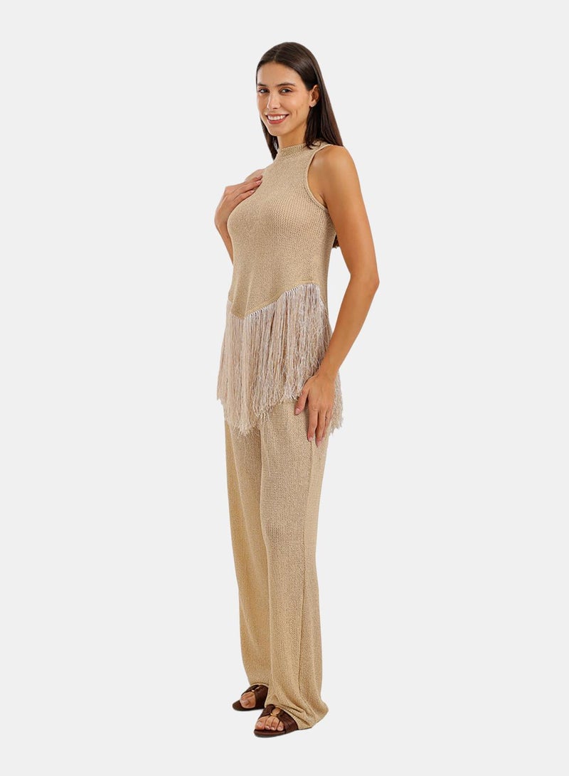 Carina Fringed Perforated Beach Set - Image 3