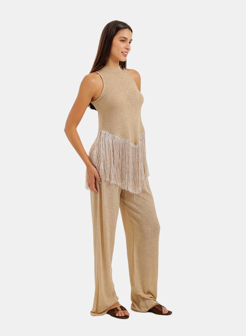 Carina Fringed Perforated Beach Set - Image 2