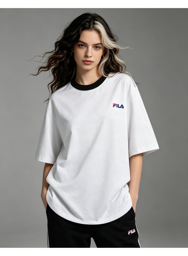 FILA round neck short-sleeved shirt, unisex. Suitable for outdoor sports and fitness. - Image 4