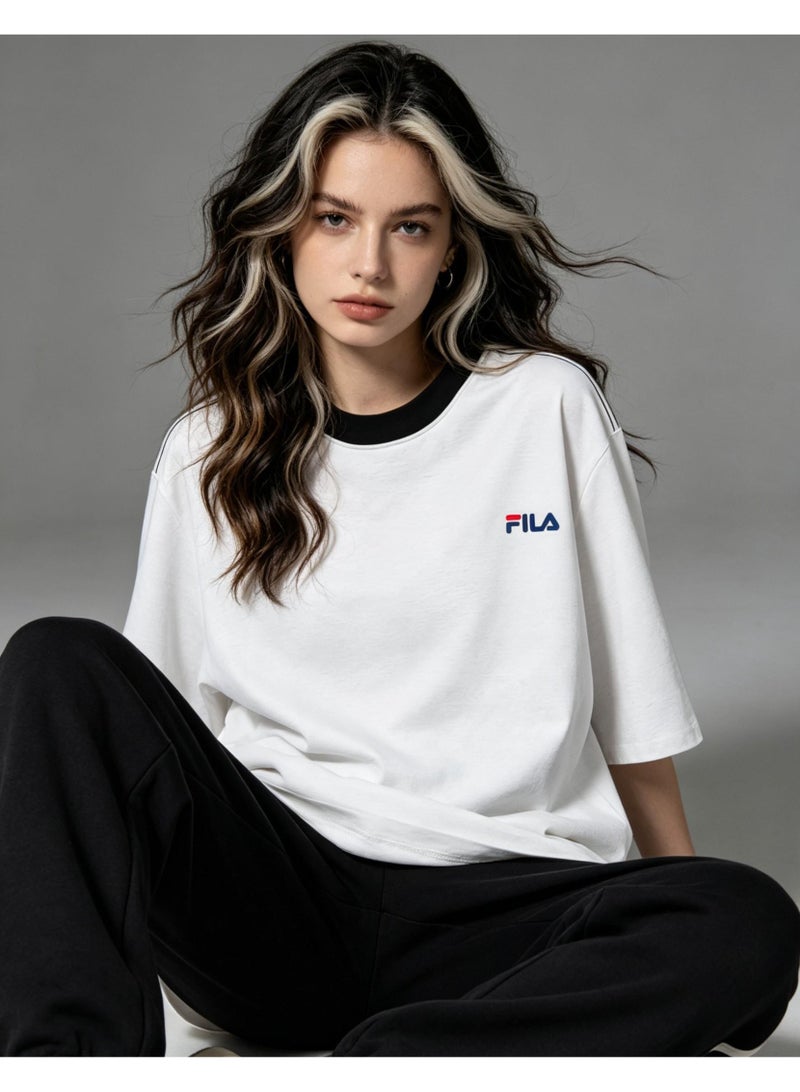FILA round neck short-sleeved shirt, unisex. Suitable for outdoor sports and fitness. - Image 1