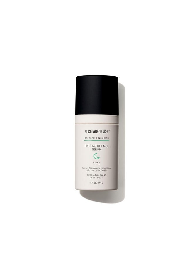 MDSolarSciences - Evening Retinol Serum, Encapsulated Retinol Helps Restore Radiance & Brightness While Reducing Fine Lines & Wrinkles, 1 Oz - Image 1