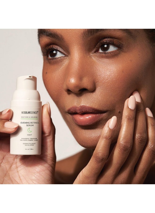 MDSolarSciences - Evening Retinol Serum, Encapsulated Retinol Helps Restore Radiance & Brightness While Reducing Fine Lines & Wrinkles, 1 Oz - Image 1
