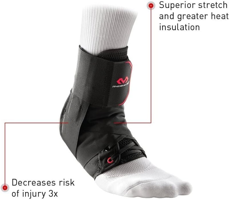 McDavid Level 3 Ankle Brace with Straps - Small, Black - Image 3