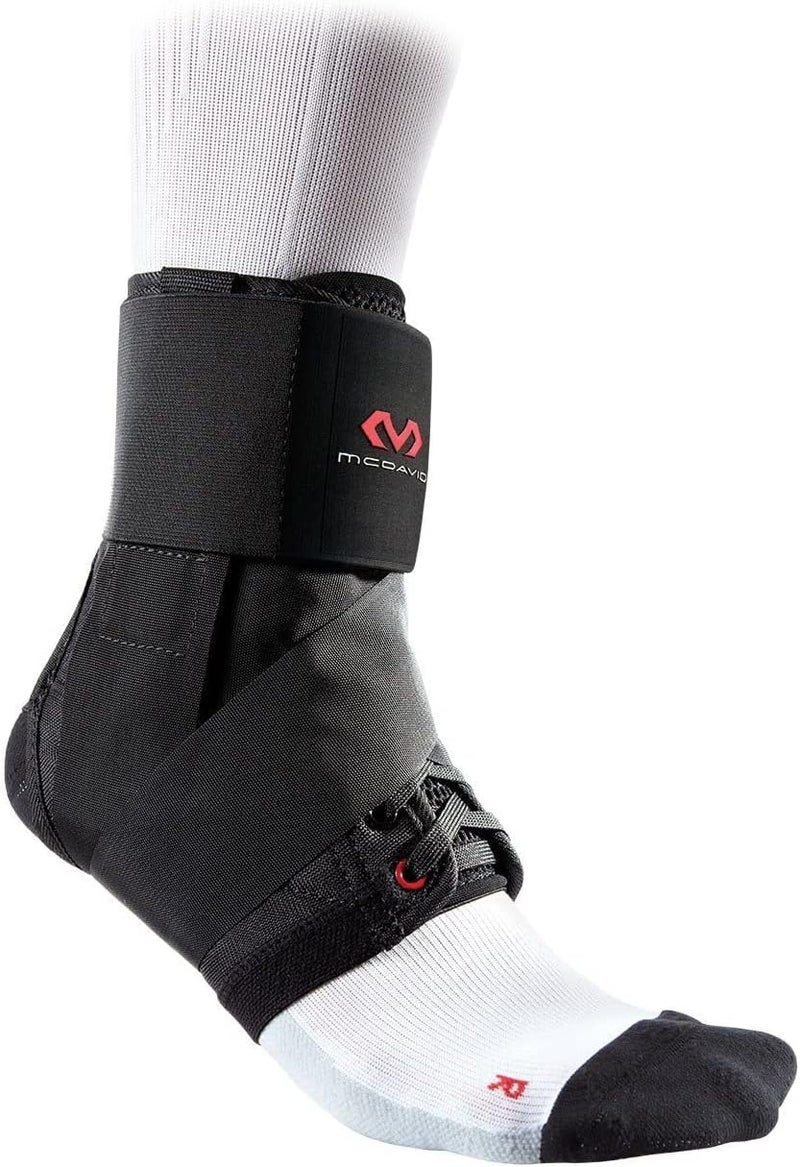 McDavid Level 3 Ankle Brace with Straps - Small, Black - Image 1