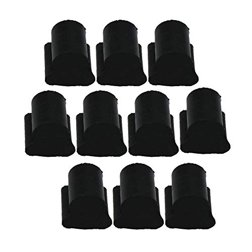 BQLZR Small Flat Key Euphonium/Tuba/Horn Rubber Pad Silicone Pad Rotary Valve Rubber Anti-noise Black Pack of 10 - Image 1