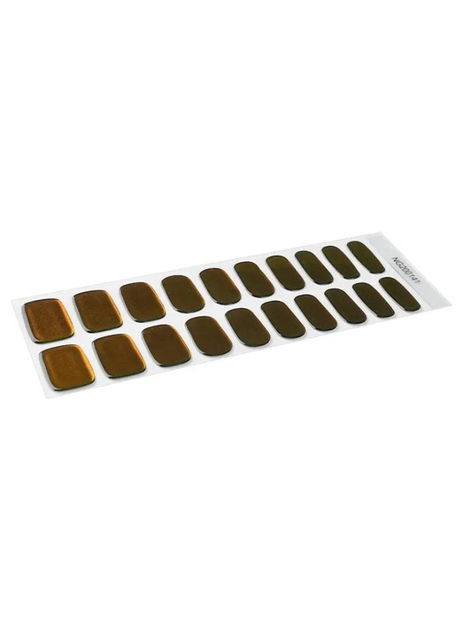Semi-Cured Gel Nail Wraps – Salon Quality Manicure – 20 Strips + File + Wooden Stick – Easy Apply & Remove - Image 5