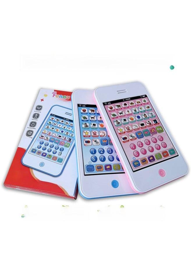 Hot Children's Touch Screen Large Simulation Mobile Phone English Enlightenment Early Learning Machine Toys-Color:Pink - Image 2