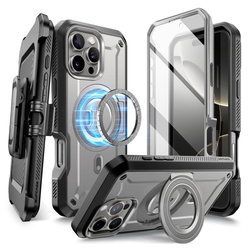 SUPCASE for iPhone 16 Pro Case with Stand UBPro Mag Support MagSafe Builtin Screen Protector Belt Clip MilitaryGrade Protection Magnetic Phone Case for iPhone 16 Pro 63 2024 Tigray - Image 2