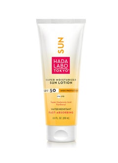 Hada Labo Tokyo Super Moisturizer Sun Lotion SPF 50+- Fast Absorbing  - Image 2