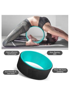 MahMir MahMir® Yoga Wheel Yoga Circles Pilates Professional Waist Shape Gym Workout Yoga Wheel Back Training Tool F or Fitness, Perfect for Stretching and Improving BackBends,  - Image 4