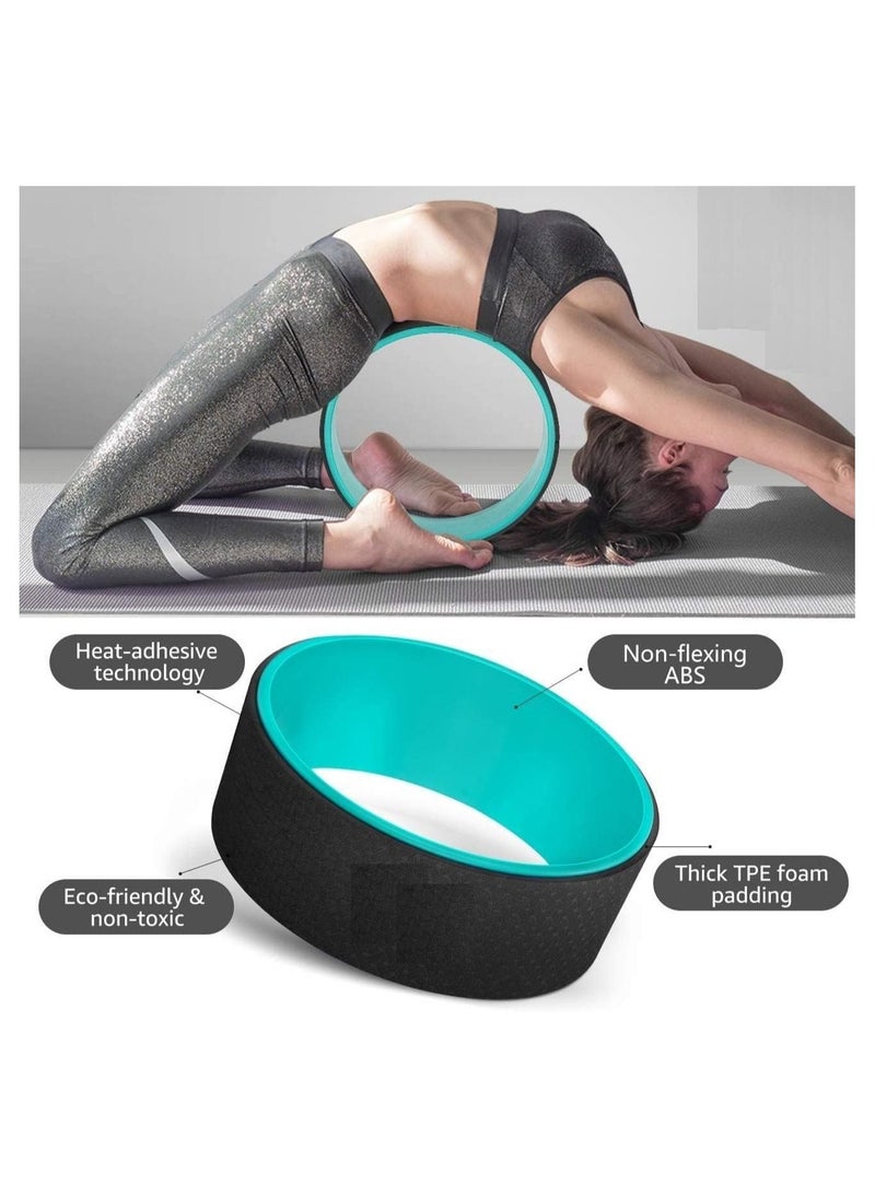 MahMir MahMir® Yoga Wheel Yoga Circles Pilates Professional Waist Shape Gym Workout Yoga Wheel Back Training Tool F or Fitness, Perfect for Stretching and Improving BackBends,  - Image 4