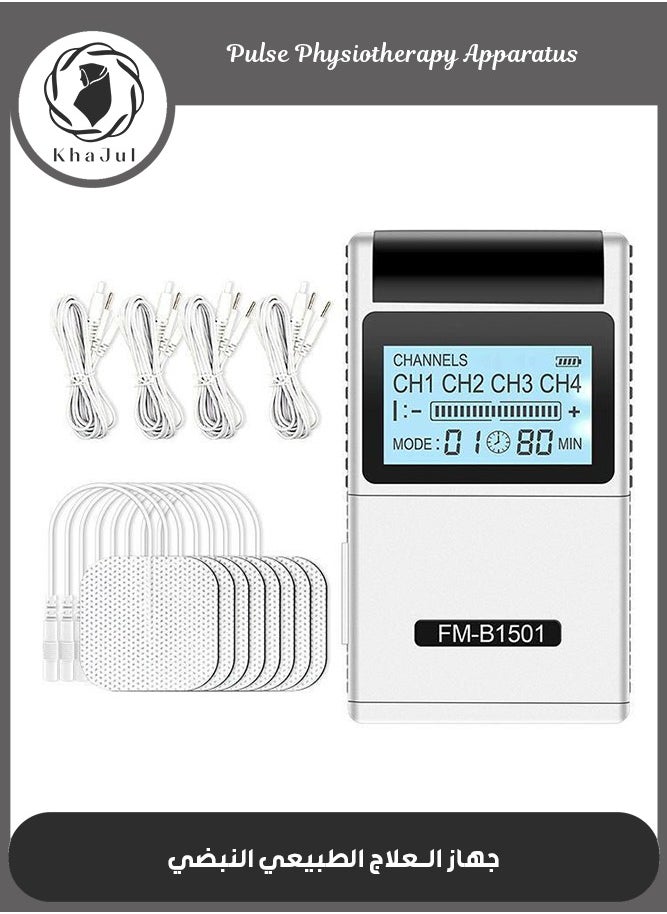 KHAJUL - TENS Low Frequency Pulser Physiotherapy Device - Muscle Stimulator + Back Pain Relief and Management (Includes Electrode Pads) - Image 1
