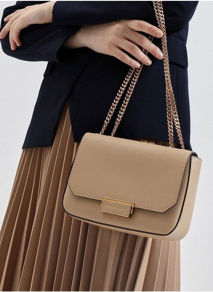 Charles & Keith Charles & keith classic metal chain crossbody bag  - Image 2