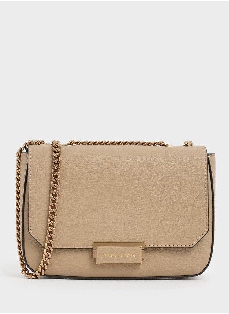 Charles & Keith Charles & keith classic metal chain crossbody bag  - Image 1