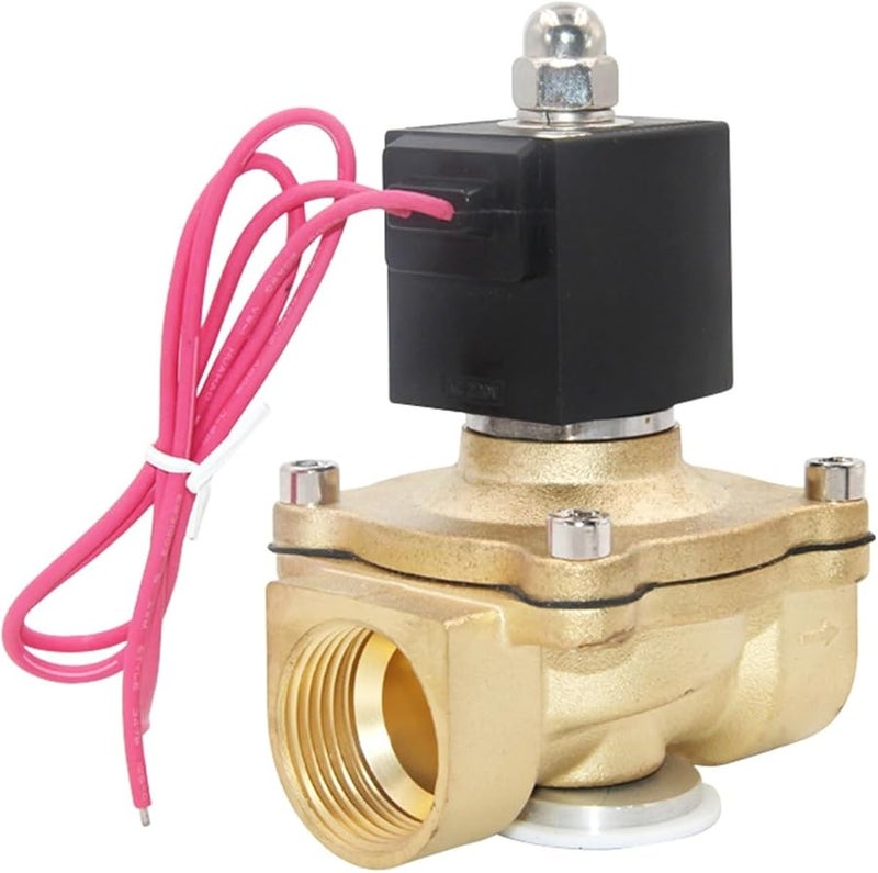 1 Inch Direct Solenoid Valve IP65 Waterproof Normally Closed Brass 24V 12V 110V 220V - Image 1