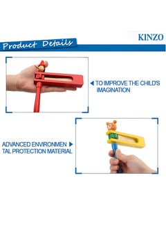 KINZO KINZO Wooden Spinning Toy with Fun Sounds, Sound Maker for Kids and Toddler, Musical Fun & Creative Toy (Pack of 3)  - Image 4