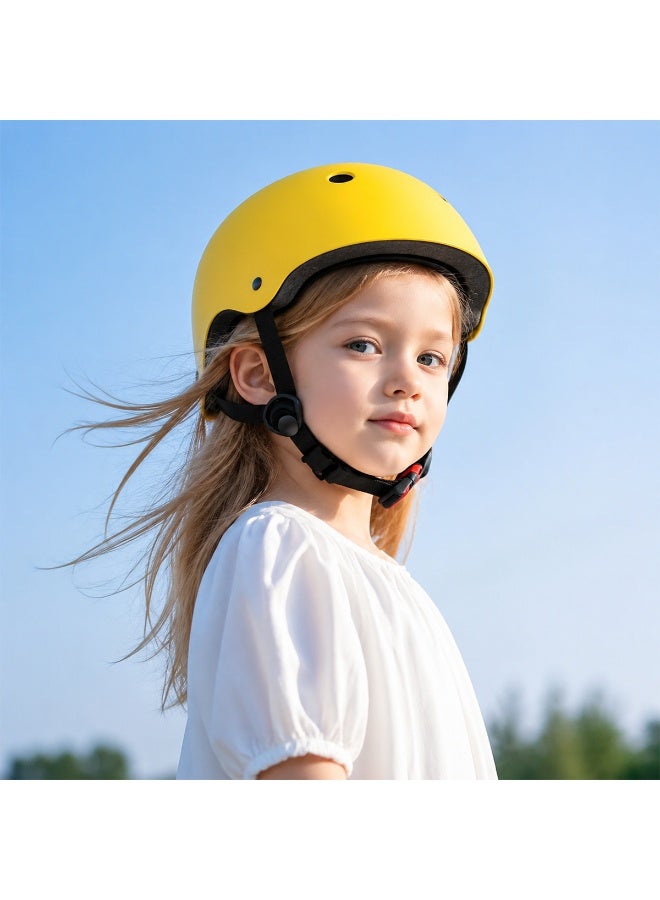 GGEROU Kids Bike Helmet,Adjustable Toddler & Child Bicycle Helmet,Multi-Sport Safety Helmet for Kids Adult Youth,Lightweight for Scooter,Cycling,Skateboard Yellow - Image 1