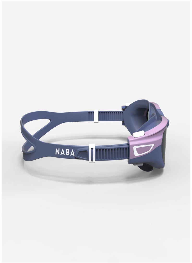 NABAIJI NABAIJI by DECATHLON, Spirit Swimming Goggles Clear Lenses Small Blue Mauve  - Image 1