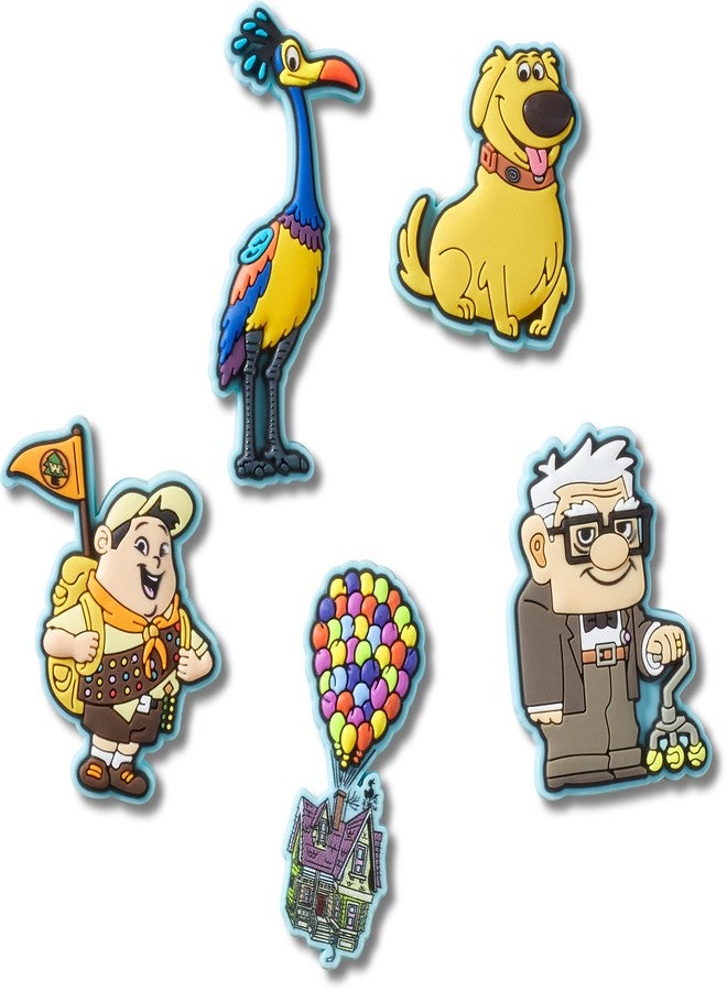Crocs Unisex Adult Pixar Animation Pack of 5 Shoe Pendants, Multicoloured, multicoloured, Einheitsgröße - Image 1