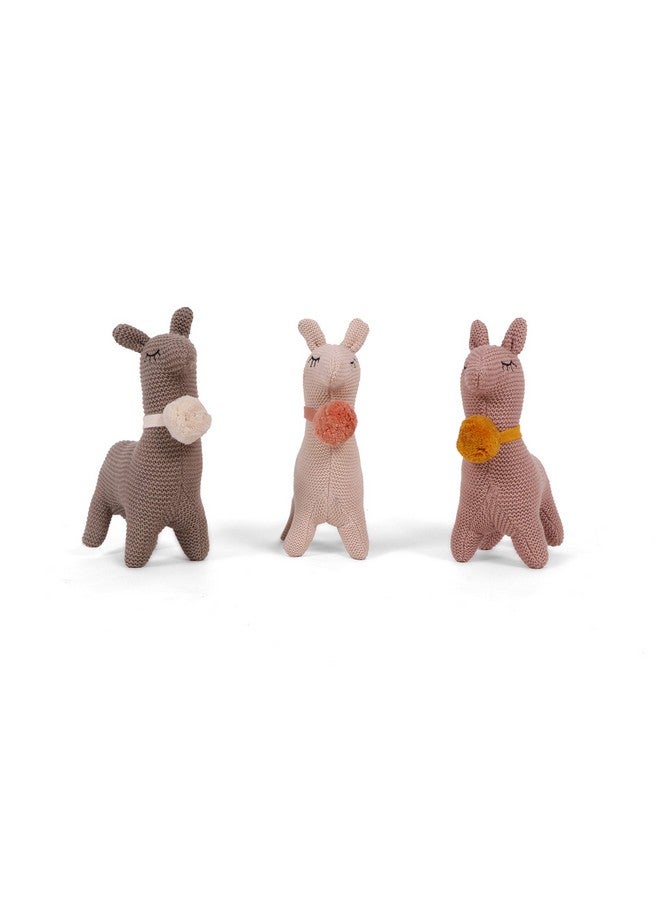 Pluchi Sweet Llama Cotton Knitted Stuffed/Plush/Soft Toy for Babies and Kids (Stone) - Image 3