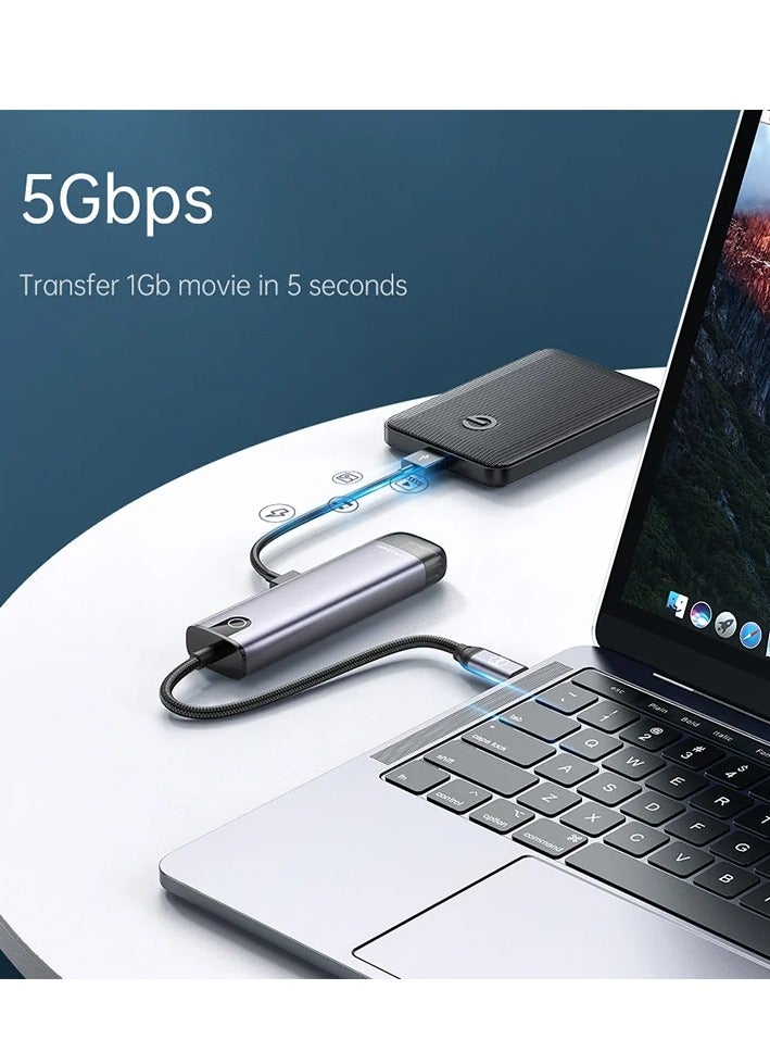 Mcdodo HU-7750 5 in 1 USB-C Hub 100W - Image 3