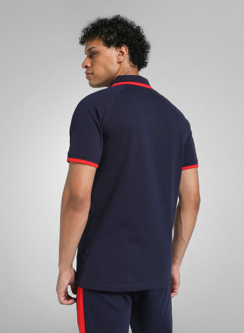 PUMA Delhi Capital Mens Blue Polo Shirt - Image 4