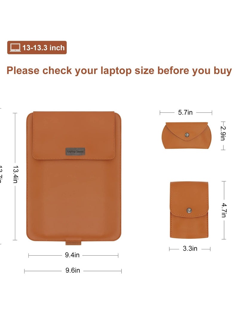 GNAFOTU 13 inch Laptop Sleeve Case, Slim Laptop Carrying Case with Stand Function Compatible with 2018-2021 MacBook Air 13 M1/ 2016-2021 MacBook Pro 13 M1/ XPS 13 inch/ 13"-13.3" Surface Pro X 6 7 8  - Image 3