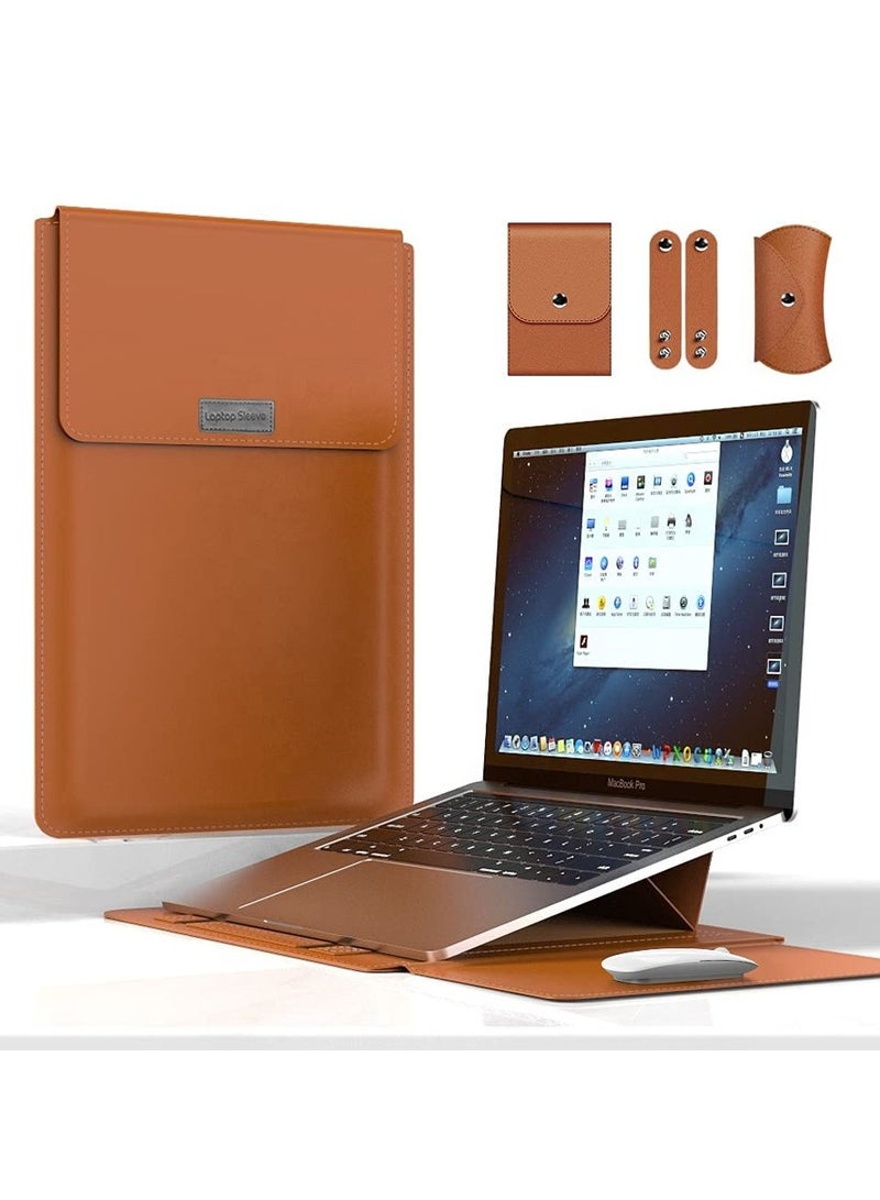 GNAFOTU 13 inch Laptop Sleeve Case, Slim Laptop Carrying Case with Stand Function Compatible with 2018-2021 MacBook Air 13 M1/ 2016-2021 MacBook Pro 13 M1/ XPS 13 inch/ 13"-13.3" Surface Pro X 6 7 8  - Image 1