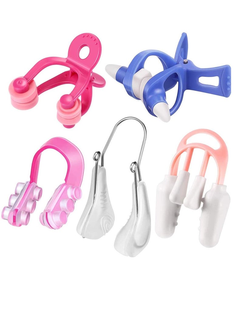 SYOSI Nose Shaper Clip Nose Up Lifting Shaping Shaper Clip Nose Shapers Silicone Clamp Clip Nose Straighteners for Natural Nose up Slimmer Lifting Shaping 5 Pieces Nose Shaper for Women - Image 1