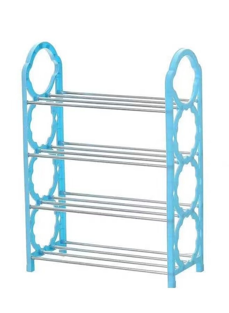 Dreamzon 4 Layers Shoe Rack Make With Plastic and Metal - Image 1