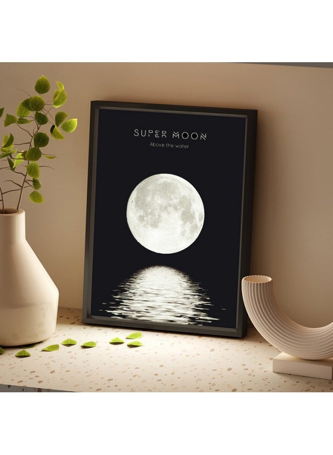 General Starry Sky Healing Light and Sound Painting - Bedroom Decorative Night Light Gift with Bluetooth Speaker  - Image 1