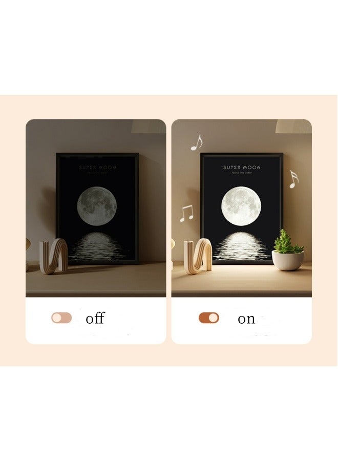 General Starry Sky Healing Light and Sound Painting - Bedroom Decorative Night Light Gift with Bluetooth Speaker  - Image 3