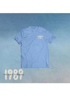 Taylor Swift Tshirt Tour Merchandise Eras Tour Short Sleeve round Neck Loose Fit Youthful Wool Blend Casual Abstract Pattern Tshirt sky blue