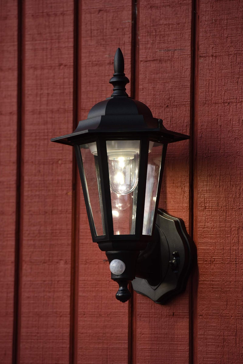Maxsa Innovations Maxsa 44719 Battery-Powered LED Motion-Activated Outdoor Wall Sconce-Black-8.5" x 6" x 13 - Image 3