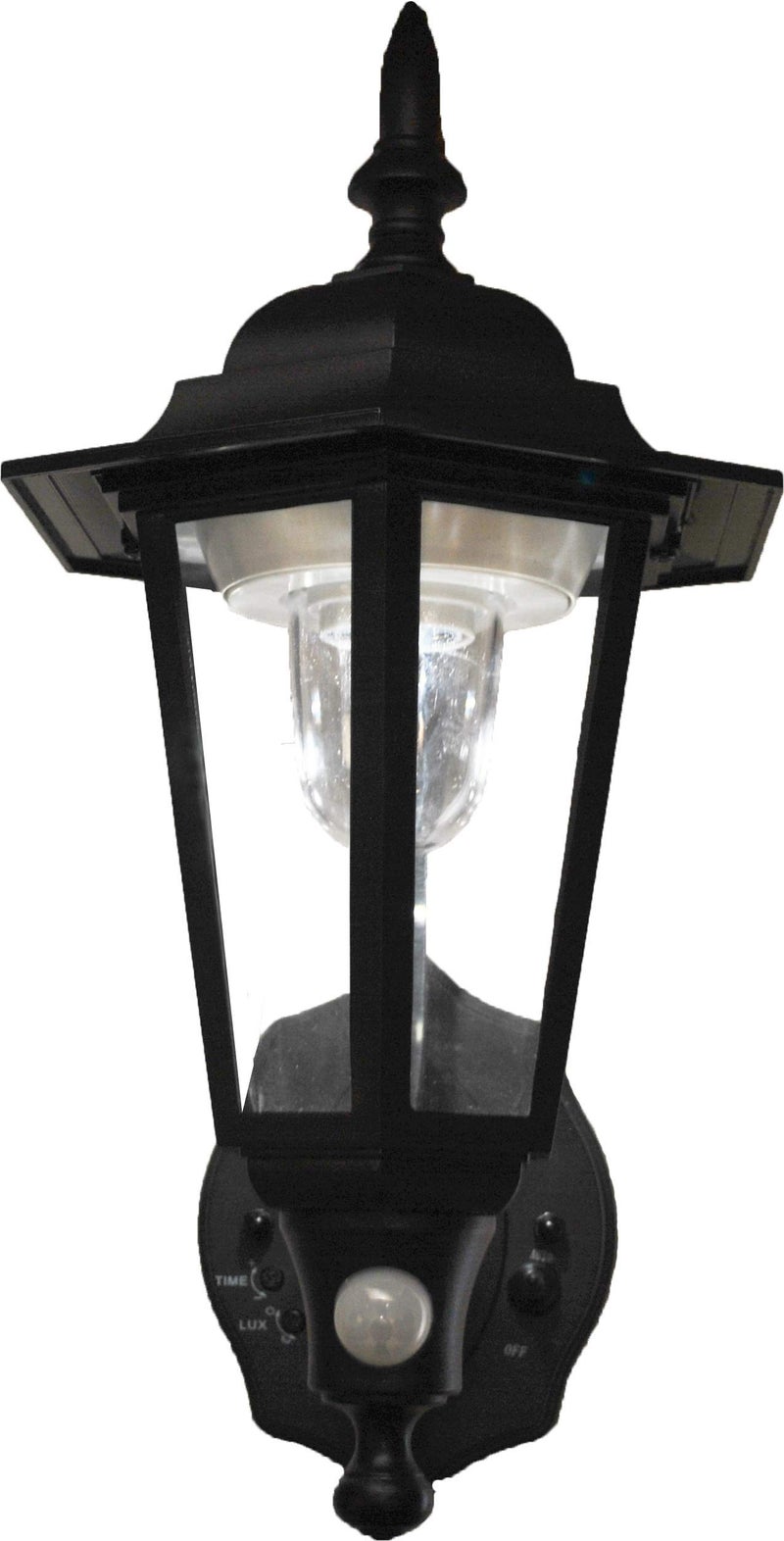 Maxsa Innovations Maxsa 44719 Battery-Powered LED Motion-Activated Outdoor Wall Sconce-Black-8.5" x 6" x 13 - Image 1