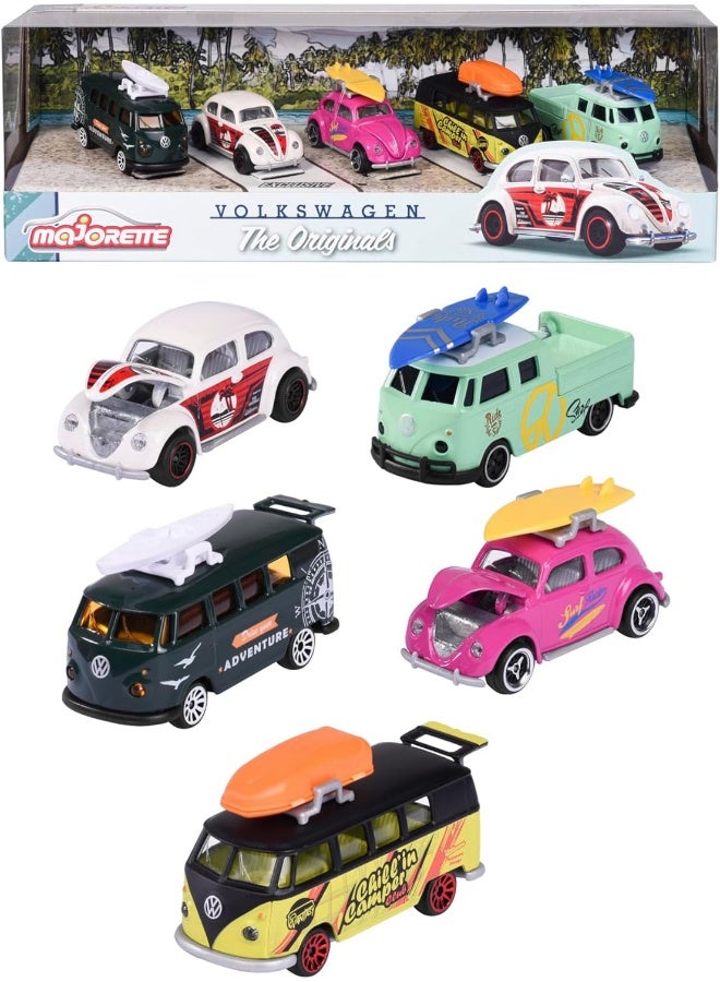 Majorette Vw The Originals 5 Pieces Pack – Die-Cast Toy Car for Kids & Collectors - Image 2